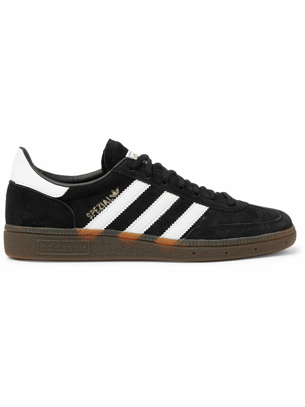 Photo: adidas Originals - Handball Spezial Suede and Leather Sneakers - Black