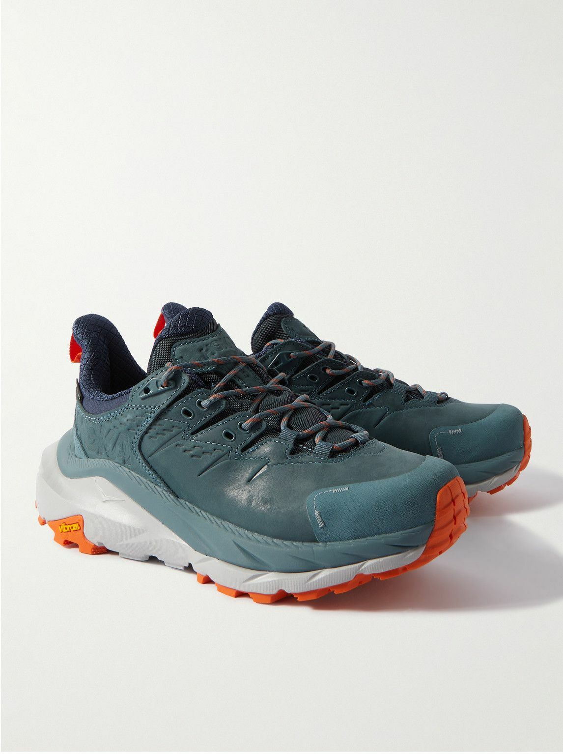 Hoka One One - Kaha 2 Low Mesh-Trimmed Nubuck and GORE-TEX® Sneakers ...