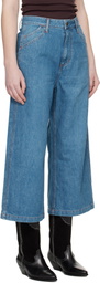 NEEDLES Blue Cropped Buggy Jeans