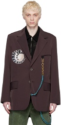 Song for the Mute Purple Oversized Limpet Shell Blazer