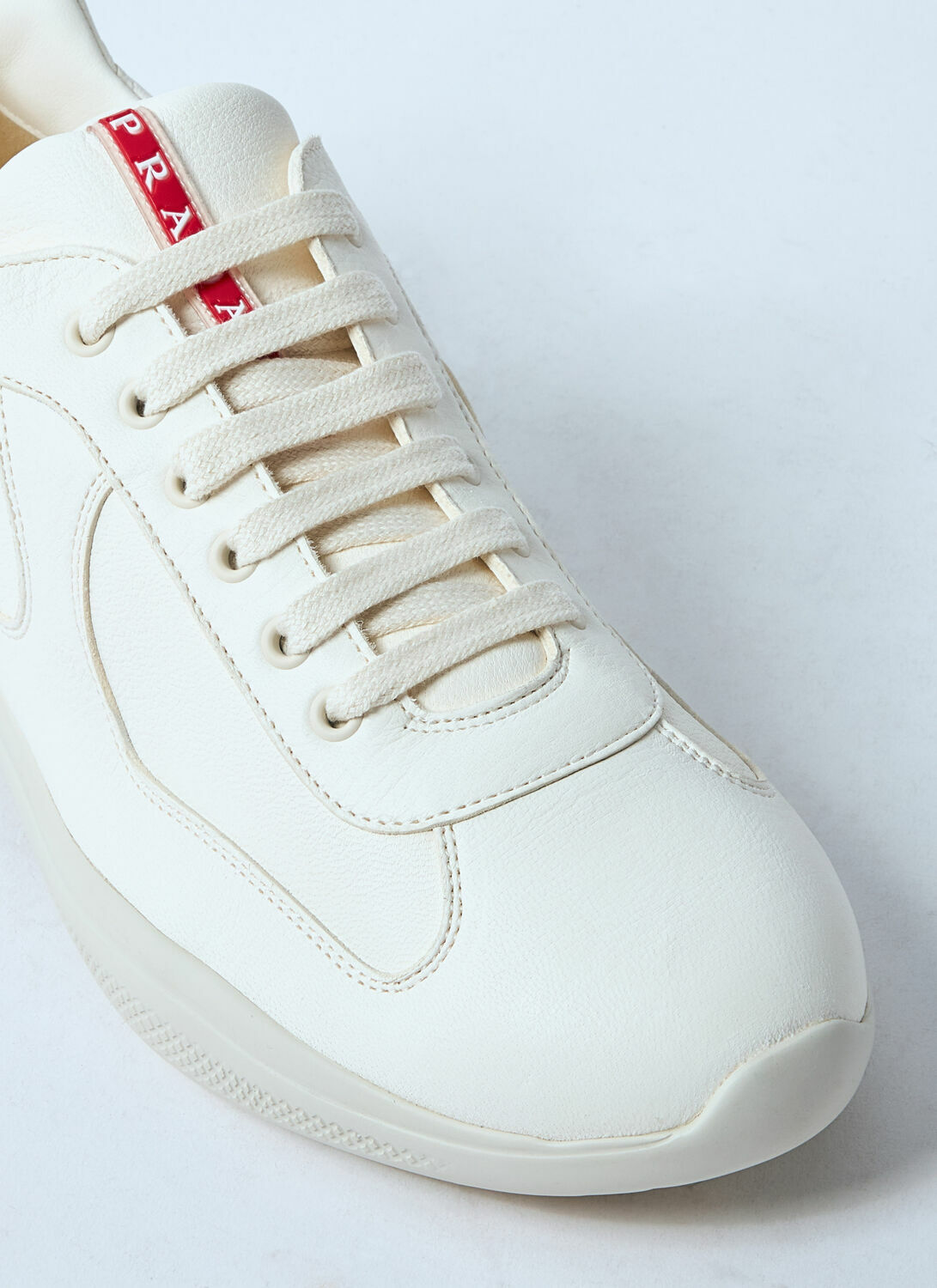 Prada Leather Low-Top Sneakers