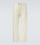 Bode Celery striped cotton pajama pants