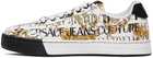 Versace Jeans Couture White & Gold Court 88 Sneakers