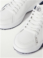 G/FORE - G.112 Printed Two-Tone Faux Leather Golf Sneakers - White