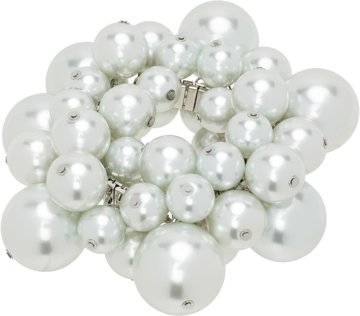 ALL-IN Blue Puffed Faux-Pearl Bracelet