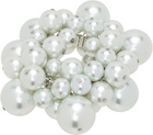 ALL-IN Blue Puffed Faux-Pearl Bracelet