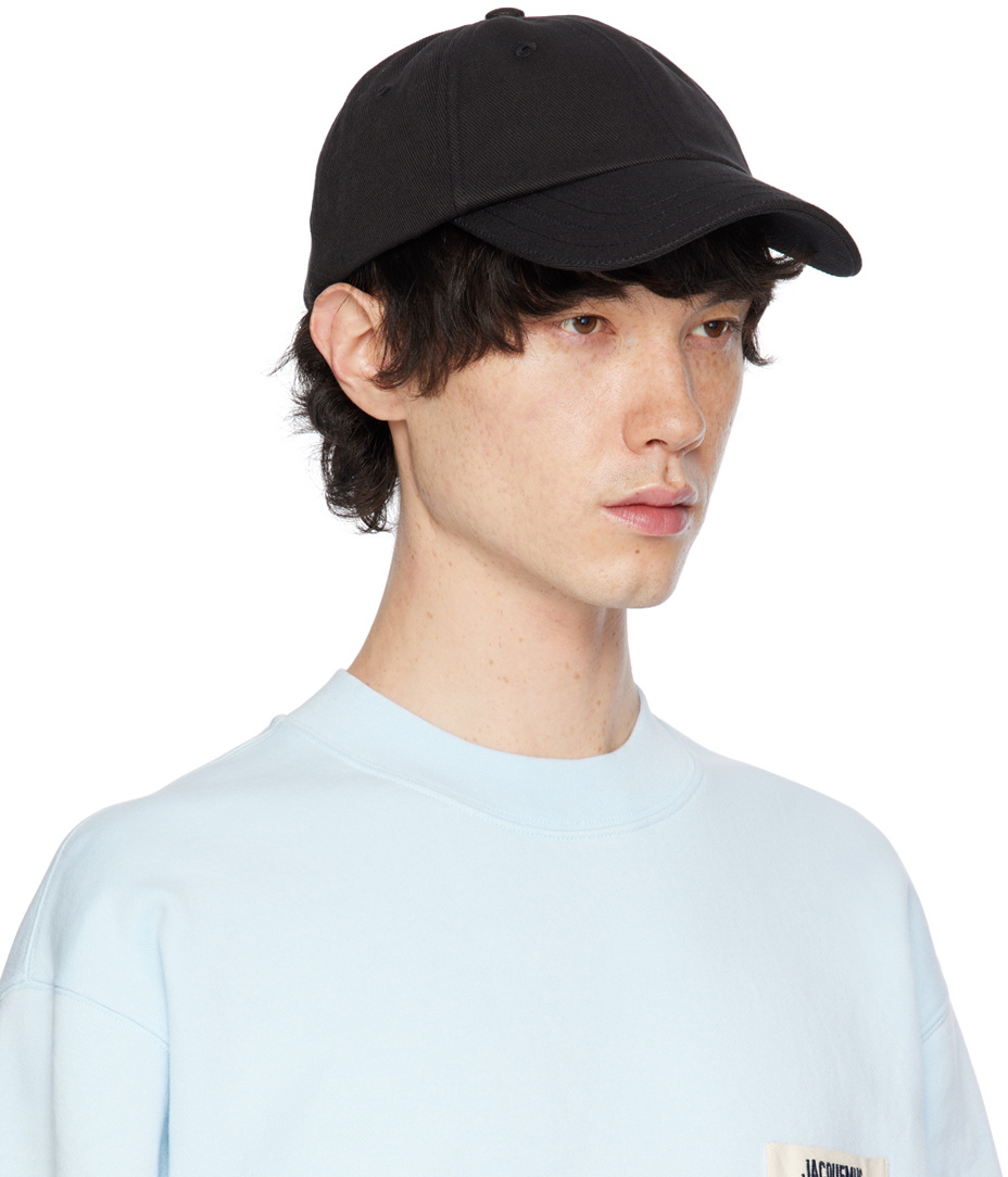 Jacquemus Black Les Classiques 'La casquette Jacquemus' Cap Jacquemus