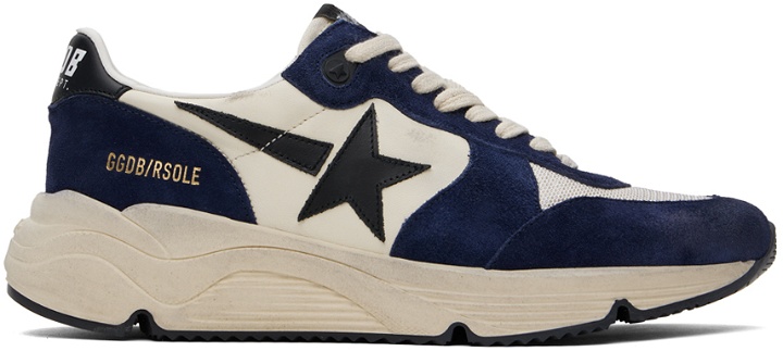 Photo: Golden Goose Navy & Off-White Dad-Star Sneakers