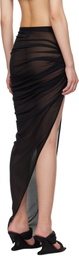 Rick Owens Lilies Black Hollywood Twist Edfu Maxi Skirt