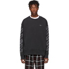 Off-White Black and White Abstract Arrows Incompiuto Sweatshirt