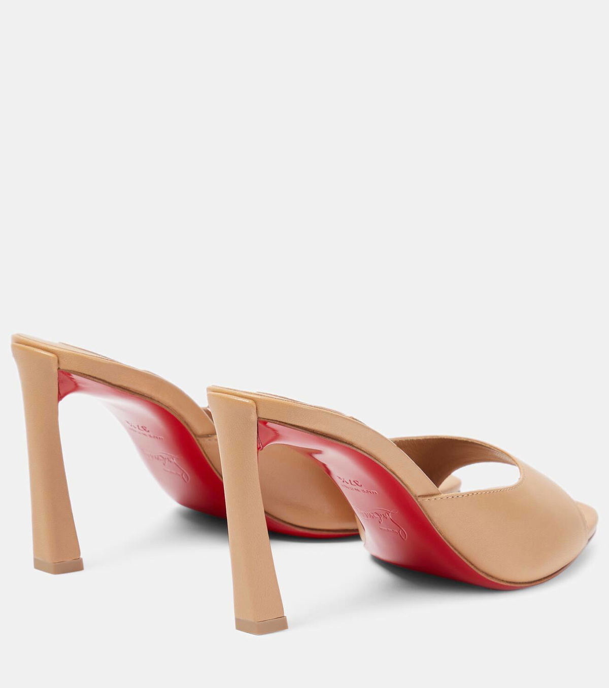 大人可愛い★Christian Louboutin★『Condora 85』leather mules Condora Mule - 85 mm Mules - Lamb nappa leather - Black