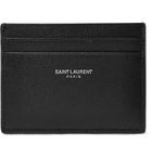 Saint Laurent - Pebble-Grain Leather Cardholder - Men - Black