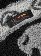 MANASTASH - Mountain Printed Fleece Jacket - Black
