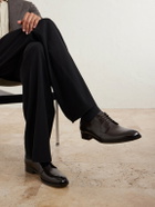 Mr P. - Leather Derby Shoes - Brown