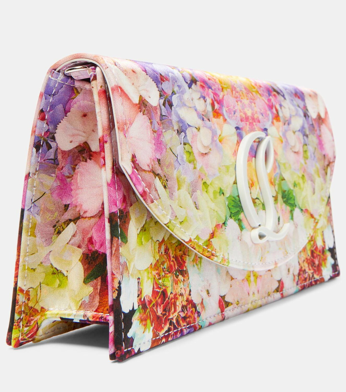 【Christian Louboutin】 Loubi54 floral satin crepe clutch Loubi54 - Clutch - 