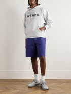 WTAPS - Straight-Leg Pleated Cotton-Twill Shorts - Blue