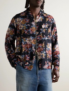 KAPITAL - Floral-Print Twill Jacket - Black