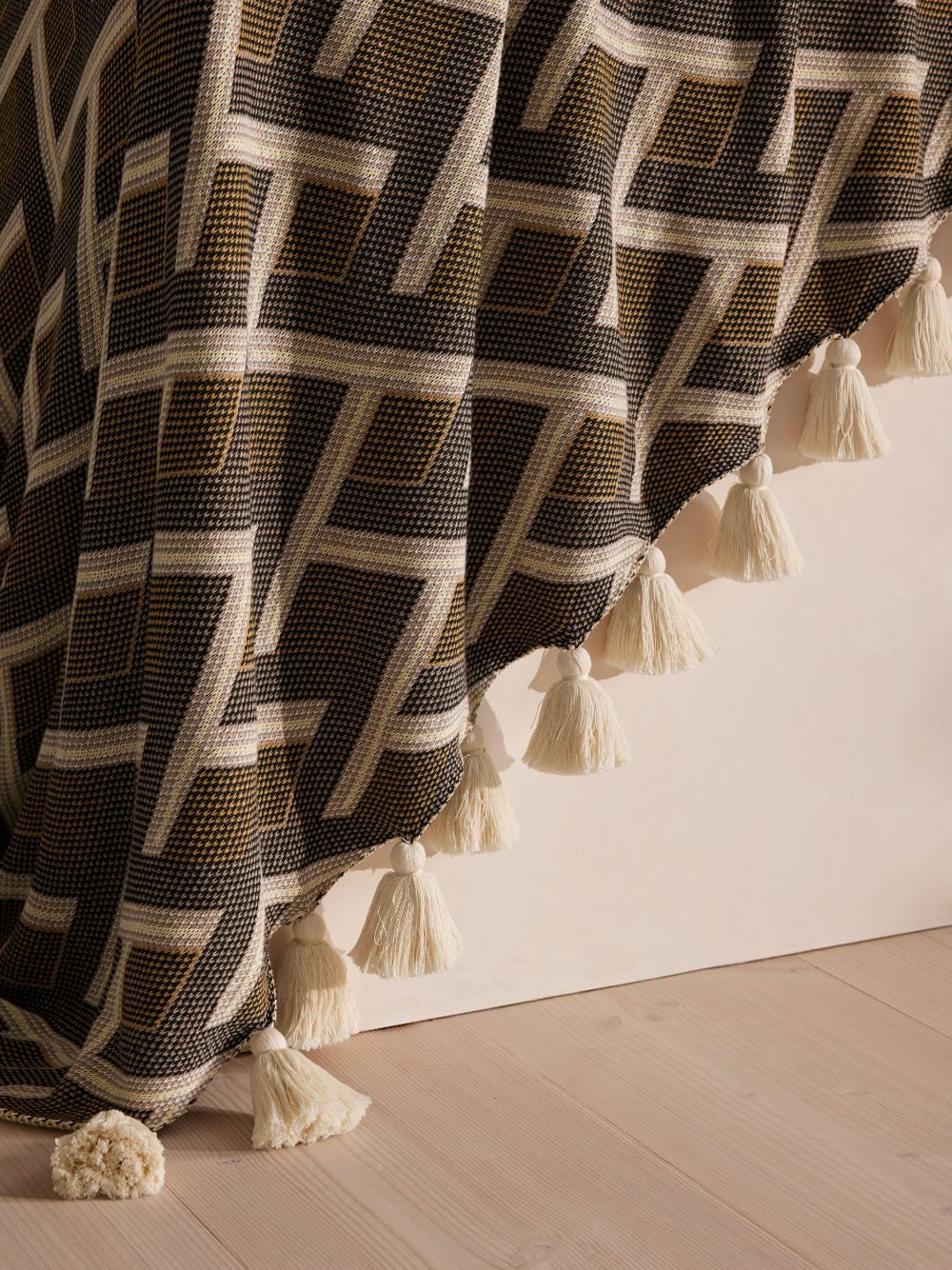 Soho Home Geometric Intarsia Blanket