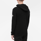 Moncler Men's Knit Logo Popover Hoody in Black