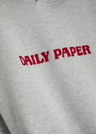 Daily Paper Logo Hooded Jersey Sweatshirt Grey