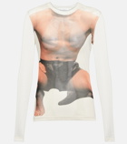 JW Anderson Printed mesh top