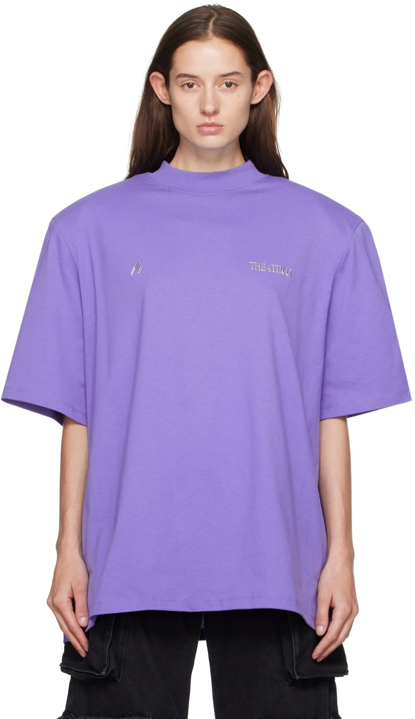 The Attico Purple Kilie T Shirt The Attico