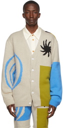 The Elder Statesman Off-White Cashmere Cardigan