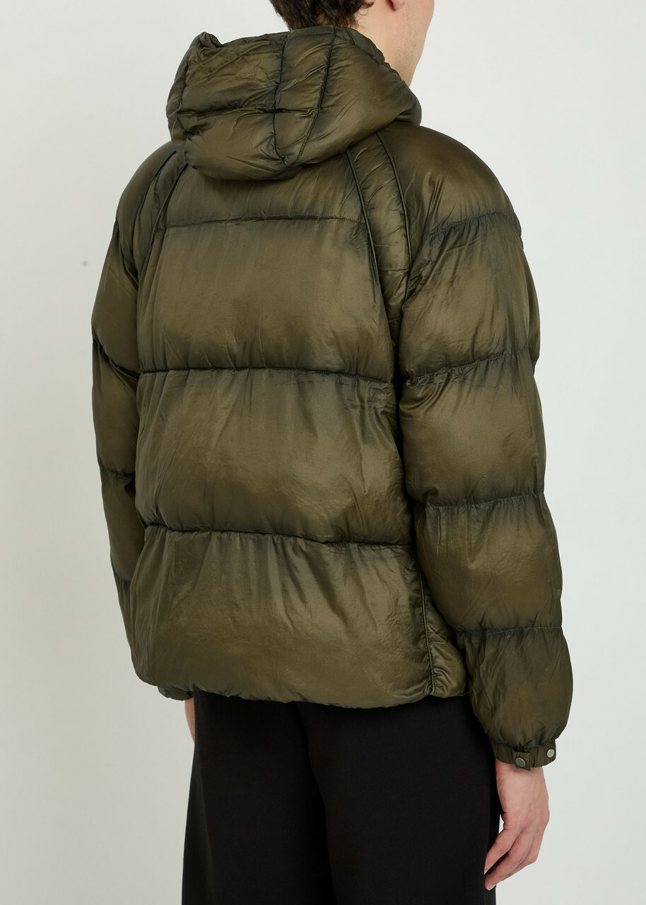 Represent Hooded Nylon Jacket Olive