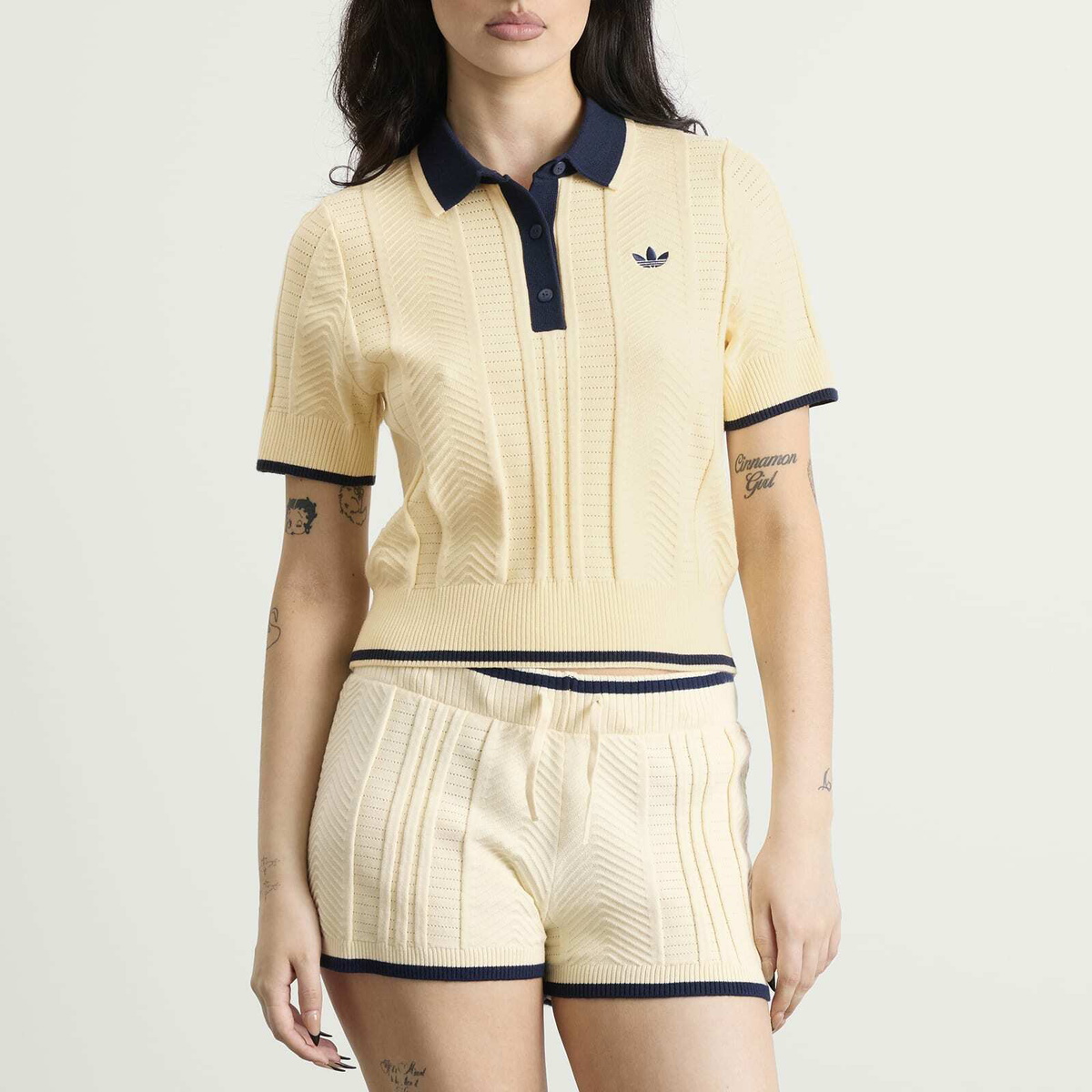 Adidas Women's Polo Shirt in Warm Vanilla