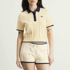Adidas Women's Polo Shirt in Warm Vanilla