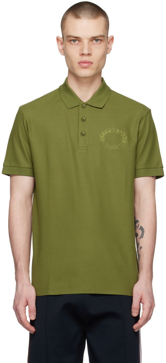 Burberry polo green online