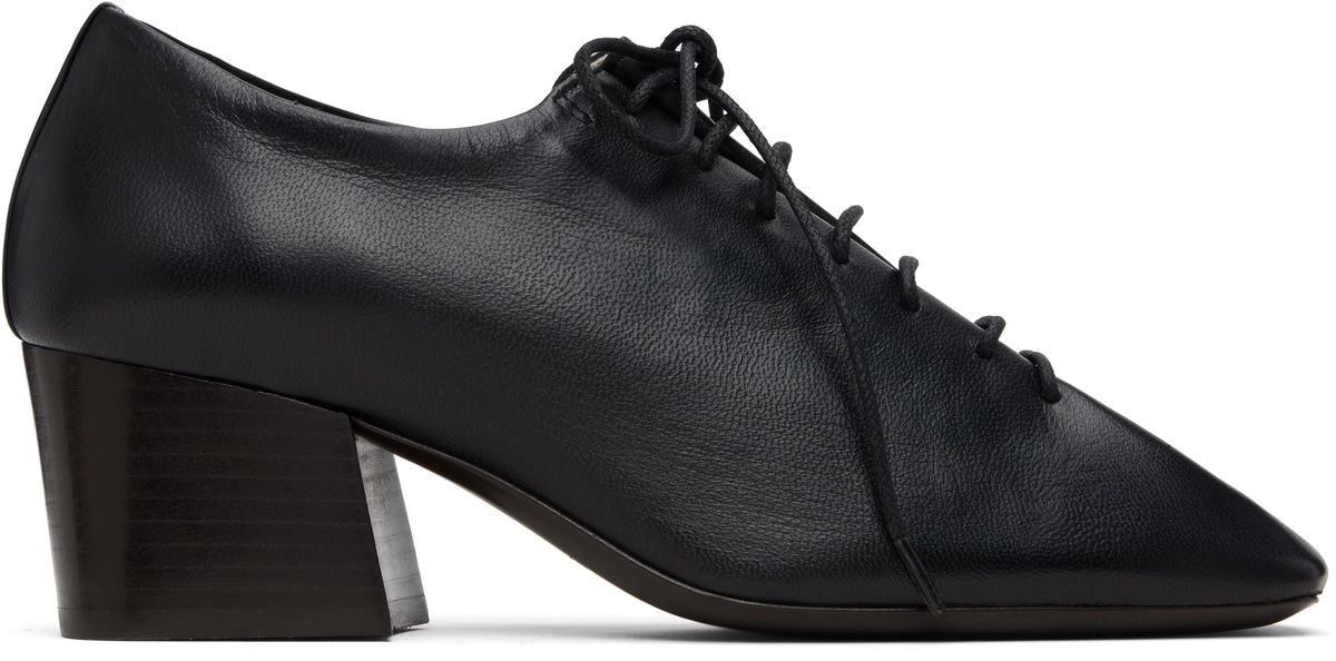LEMAIRE Black Square Derby Heels Lemaire