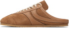 Dries Van Noten Tan Suede Sneaker Mule Loafers