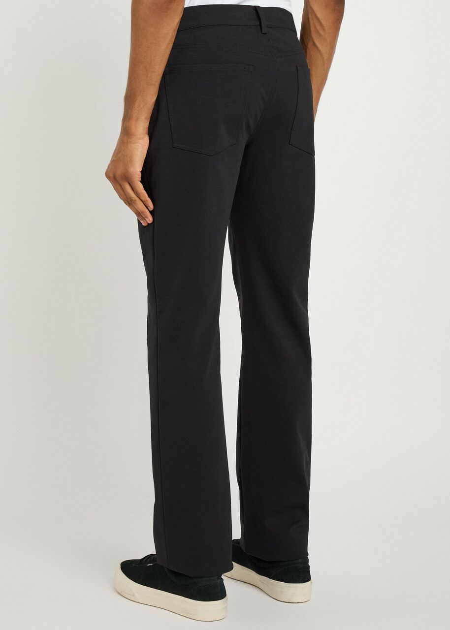 7 For All Mankind The Straight Jersey Trousers Black
