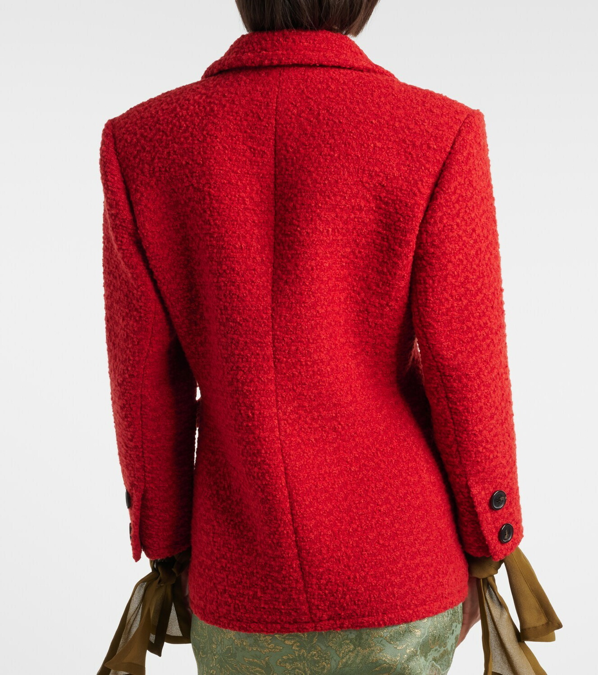 Saint Laurent Wool and silk-blend tweed jacket