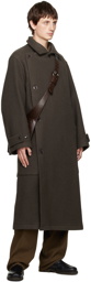 LEMAIRE Brown Wrap Coat