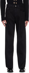 NVRFRGT Black Twisted Jeans