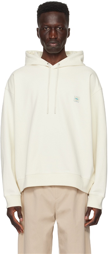 Photo: Solid Homme Off-White Embroidered Hoodie