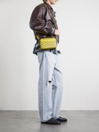 CELINE - Small Triomphe Printed Leather-Trimmed Canvas Messenger Bag
