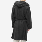 Tekla Fabrics Terry Bathrobe in Ash Black