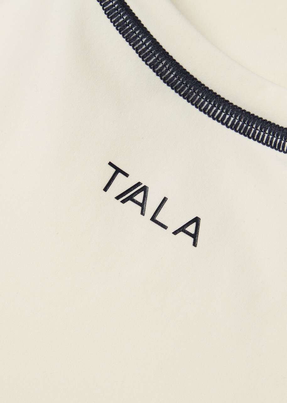 Tala Ultralite Active Logo Stretch-jersey T-shirt Ivory