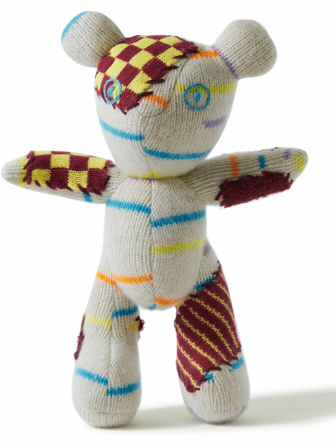 The Elder Statesman - Patchwork Cashmere Teddy Bear The Elder