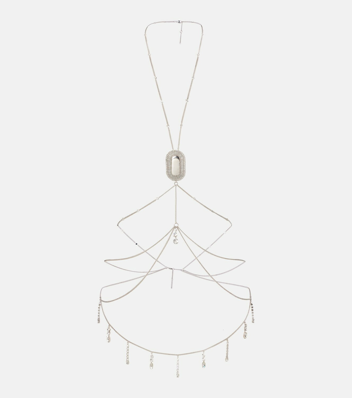 Rabanne Crystal-embellished body chain