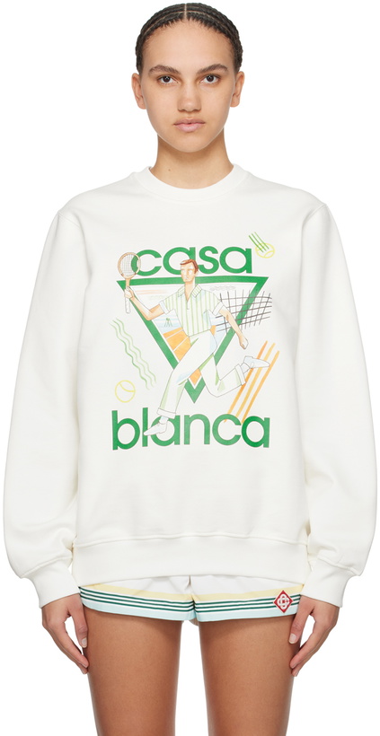 Photo: Casablanca Off-White 'Le Jeu' Sweatshirt