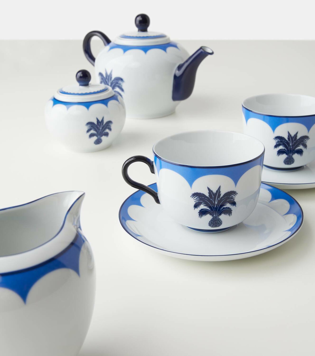 Aquazzura Casa Jaipur porcelain sugar bowl