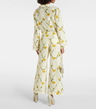 Burberry Floral silk satin wide-leg pants