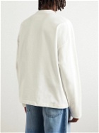 Jil Sander - Logo-Print Cotton-Jersey T-Shirt - White