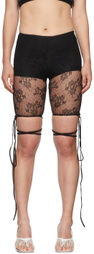 Nodress Black Nylon Shorts