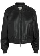 Joseph Quinn Leather Bomber Jacket Black