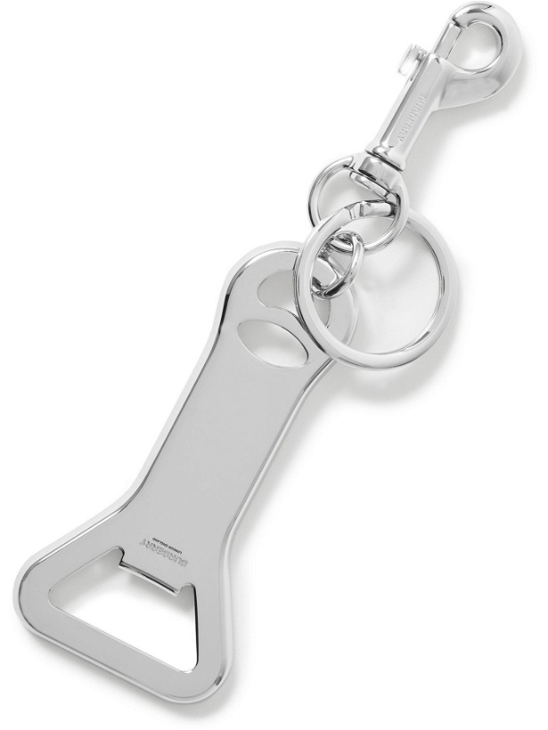 Photo: Burberry - Silver-Plated Key Fob